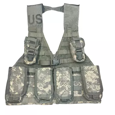 7pc Fighting Load Carrier W/ 6 MOLLE II Pouches ACU UCP US ARMY • $18.99