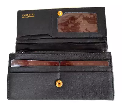 Women's Leather Purse Wallet Black Personalised  Karen  In Gold New With Tags • £5.50