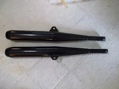 BMW R60/5 R75 Black Pair Airhead Exhaust Muffler Silencers  NOS  MAC Brand • $64.95