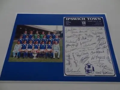 Ipswich Town Fc 1978 Fa Cup Final Kevin Beattie Bobby Robson + 25 Signed Reprint • £3.79