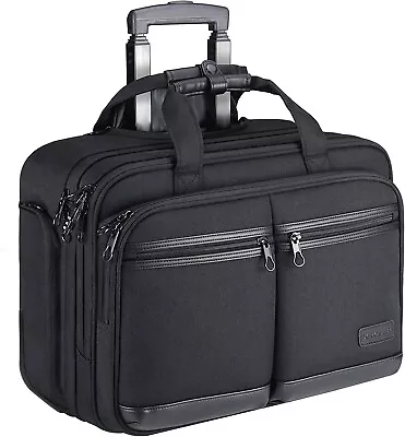 KROSER Rolling Laptop Bag Premium Rolling Briefcase Fits Up To 17.3 Inch Laptop • $199.95