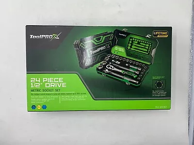 ToolPro X 24 Piece 1/2” Drive Metric Socket Set • $149.99