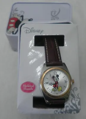 Disney's Mickey Mouse Wristwatch In Original Case- Worn Once- New Battery • $12