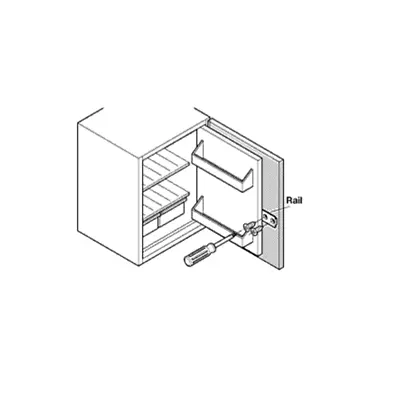 Integrated Fridge Door Cabinet Kitchen Appliance Slide Fixing + Screws • £4.35