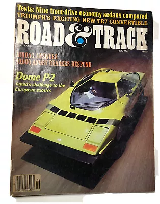 Vintage ROAD & TRACK Magazine September 1979 - Dome P-2 Cover • $7.99