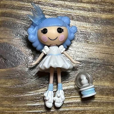 Lalaloopsy Mini Ivory Ice Crystals Doll 3  Blue Hair White Dress Winter Crown  • $13.50