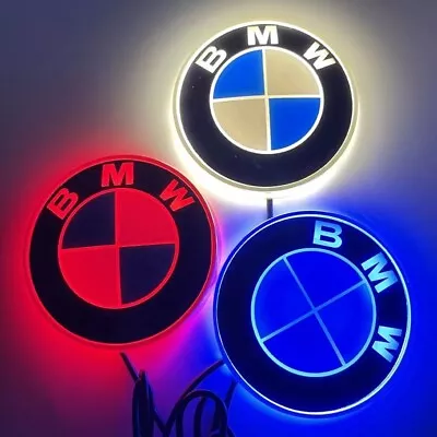 8.2CM 4D Badge LED Light Car Grille Rear Emblem For BMW E36 E90 E93 E87 X3 X5 X6 • $29.68