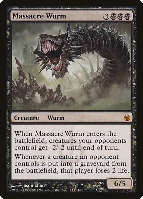 ​Massacre Wurm - Mirrodin Besieged - Lightly Played EN MTG​ • $3.22