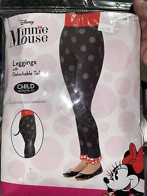 Minnie Mouse Leggings Sparkle Leggings With Detachable Tail Child 8/10 • $14