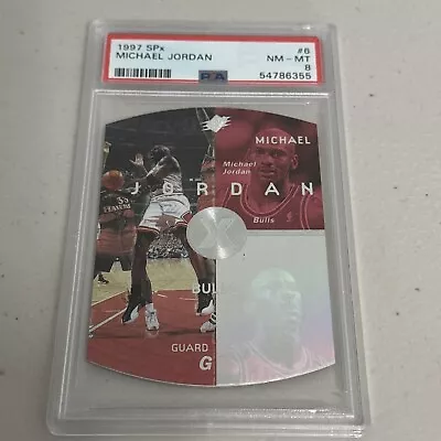 1997 SPx Michael Jordan #6 PSA Graded Card Chicago Bulls HOF GOAT PSA 8 • $57.99