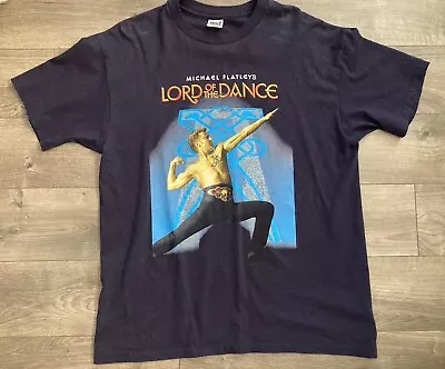 Michael Flatley's Lord Of The Dance Vintage T-shirt 90's Irish Dance Culture Tee • $29.99