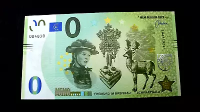 2018 Freiburg 0 Euro Memo Souvenir Bill Black Forest Black Banknote Coin • £5.09