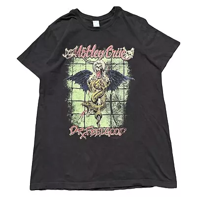 Motley Crue Dr.Feelgood Black T-Shirt Size Large 2019 Band Tour • $9