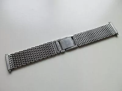 Fisher Stainless Steel MESH Watch Bracelet - Flex Lugs 18 19 20 21 22 MM • $36.99