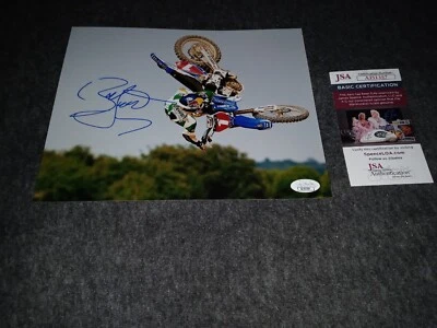 $100 • Buy James Bubba Stewart Signed 8x10 Jsa Motocross Motor Cross