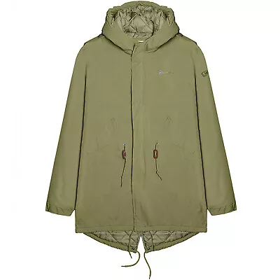 £79.98 • Buy Lambretta Mens M-51 Retro Mod Hooded Warm Winter Parka Jacket Coat - Khaki