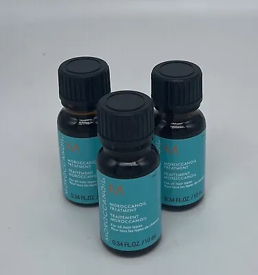 SAME DAY SHIP! MOROCCANOIL Treatment Oil 0.34 Oz. Trio (3 Pack) • $12.73