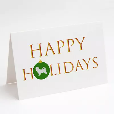 Maltese Happy Holidays Greeting Cards And Envelopes Pack Of 8 • $16.99