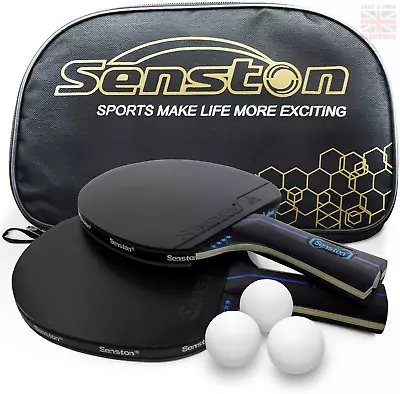 Senston Table Tennis Rackets With Balls Ping Pong Paddle Sets Table Tennis Bat • £23.60