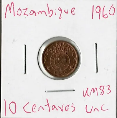 Coin Mozambique (Portuguese) 10 Centavos 1960 KM83 • $2.29