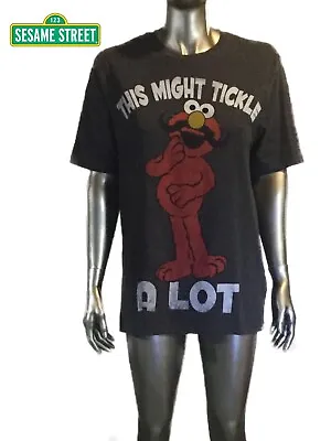 £39.74 • Buy Official Sesame Street Elmo “This Might Tickle” T-Shirt Men, Size Medium