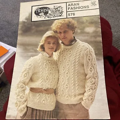 Knitting Pattern Booklet  11 Family Aran Designs • £1.50