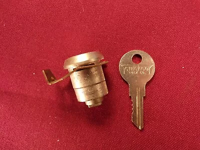 Vintage Chicago Lock Co. Steel Desk Lock Clip Style Lateral File Cabinet Lock • $17.95