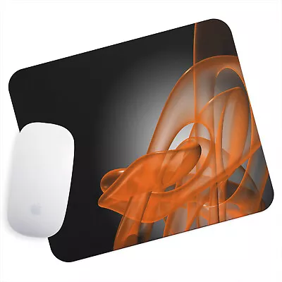 UK Seller Anti-Slip Gamimg Mouse Pad Mat PC Laptop  Orange 3D Black Grey • £5.99