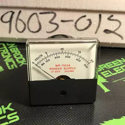 9603-012 - VIZ TEST EQUIPMENT - PANEL METER  0-20VDC 500MA  Replacement For RC • $54.44