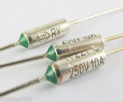 10 Pcs Microtemp Thermal Fuse 105°C TF Cutoff 10A 250V • $5.51