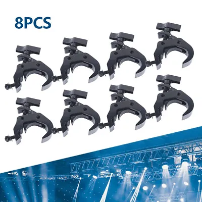 8 Pack 330lbs Heavy Duty Stage Lighting Clamps DJ Light Truss Clamp Set Black • $66.52