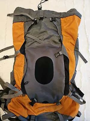 Osprey Aether 60 Hiking Camping Outdoor Backpack Size Large  GREY/tangerine • $140