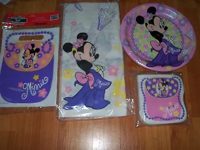 Minnie Mouse Birthday Party Supplies Multi-color 5pc Lot Party Express NOS • $39.99