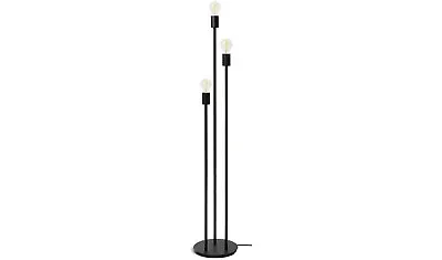 Habitat Exposed Bulb 3 Light Floor Lamp - Black • £53.99