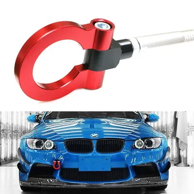 Red Track Racing Style Aluminum Tow Hook Ring For BMW 1 3 5 6 X5 X6 MINI • $16.19