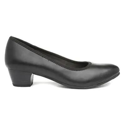 £29.99 • Buy Jana Softline Womens Shoes Black Adults Ladies Court Slip On SIZE