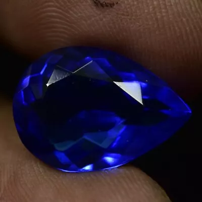 Natural 10.25 CT A+ Transparent Royal Blue Tanzanite GIE Certified Gemstone K870 • $0.99