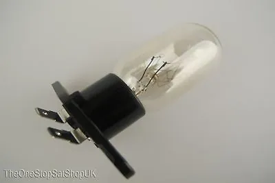 25W 240V Universal Microwave Lamp Bulb 2 X 4.7mm Flat Spade Terminals T170 Base • £6.99