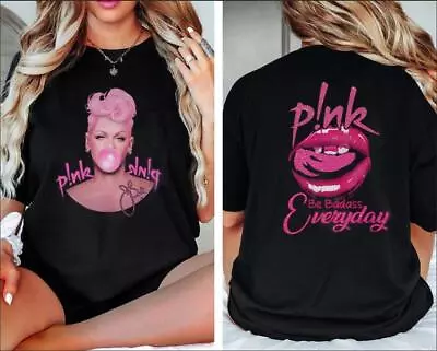 P Nk Pink Singer 2 Side Shirt  Pink Trustfall Album 2024 Shirt  Pink Summer Carn • $19.99