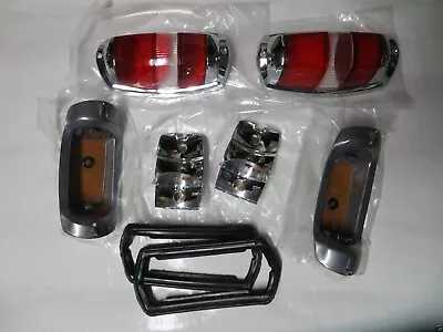 Pair Of Complete Late Style Red Tail Lights Fits Mercedes W120 W121 190SL Ponton • $1909.95