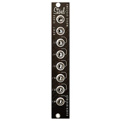 Stoel Music Systems Clock Divider Dark Mode - Eurorack Modular Synthesizer • $115