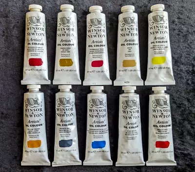 Winsor And Newton Artists Oil Paint Series 10 X 37ml Tubes Series 2 And 1 Bundle • £55