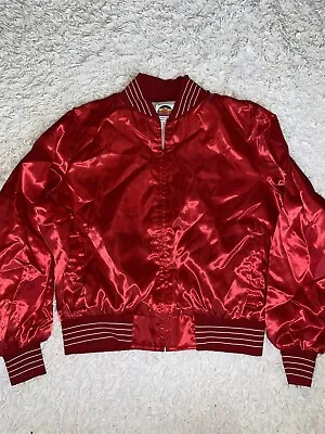 Miller Miller Miller Outerwear Jacket XL Red Shiny Full Zip Western USA • $24.99