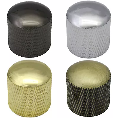 Metal Domed Top Knurled Guitar Knob Tone / Volume - 6mm Round Hole • £2.85