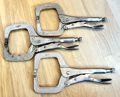 VISE GRIP Petersen Dewitt USA Set Lot 11  Locking Pliers Grips Welding C Clamp • $68