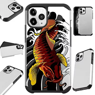 Fusion Case For IPhone 12/Mini/Pro Max Phone Cover RED KOI FISH • $13.50