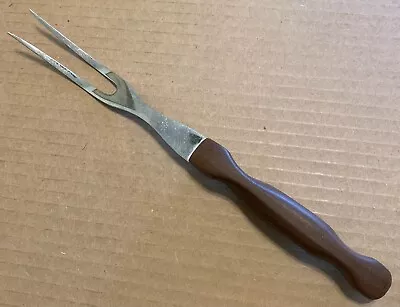 Vintage Cutco No. 27 Meat Turning Carving Fork Made In USA Classic Brown Handle • $22
