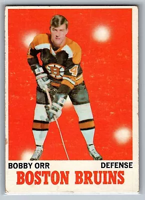 1970-71 Topps - #3 Bobby Orr - HOF VG *TEXCARDS* • $59.95