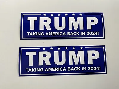 2 TRUMP 2024  Bumper Stickers Sticker MADE IN USA - Save America! • $1.88