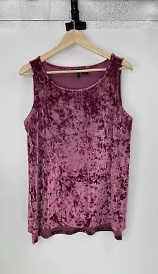 Cynthia Rowley Sleeveless Crushed Velvet Luxe Top Size Large • $18.57